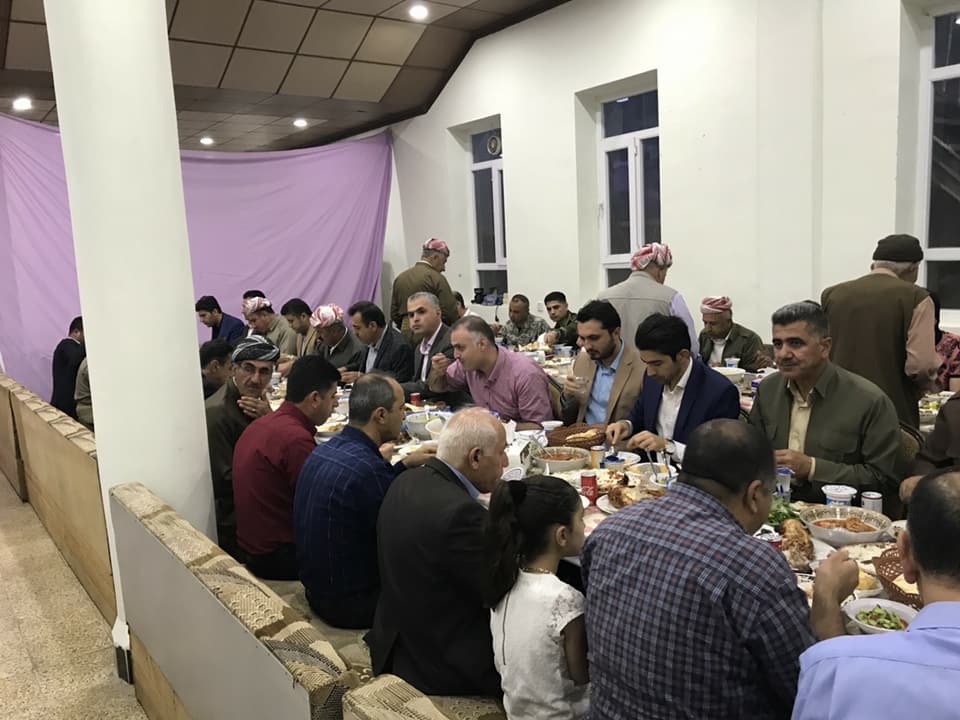 Christians at the St. George Church prepared tables of food for their fellow Muslims to break their fast. (Photo: Kurdistan 24)